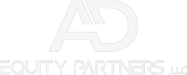 AD Equity Partners logo in white